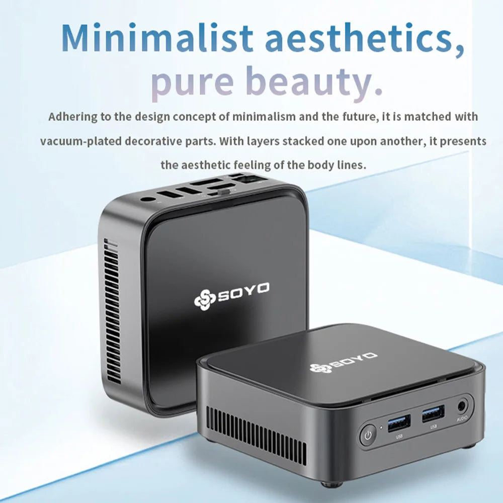 Soyo Mini Computer SOYO Mini PC M4 PLUS2 Intel N150 8GB 16GB RAM 256GB 512GB SSD Windows ...