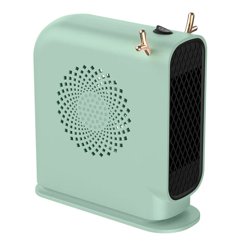 Mini Electric Heater Portable Desktop Low Consumption Warm Heating Fans for Home Office Hand Foot Warmer Heater for Winter 500W