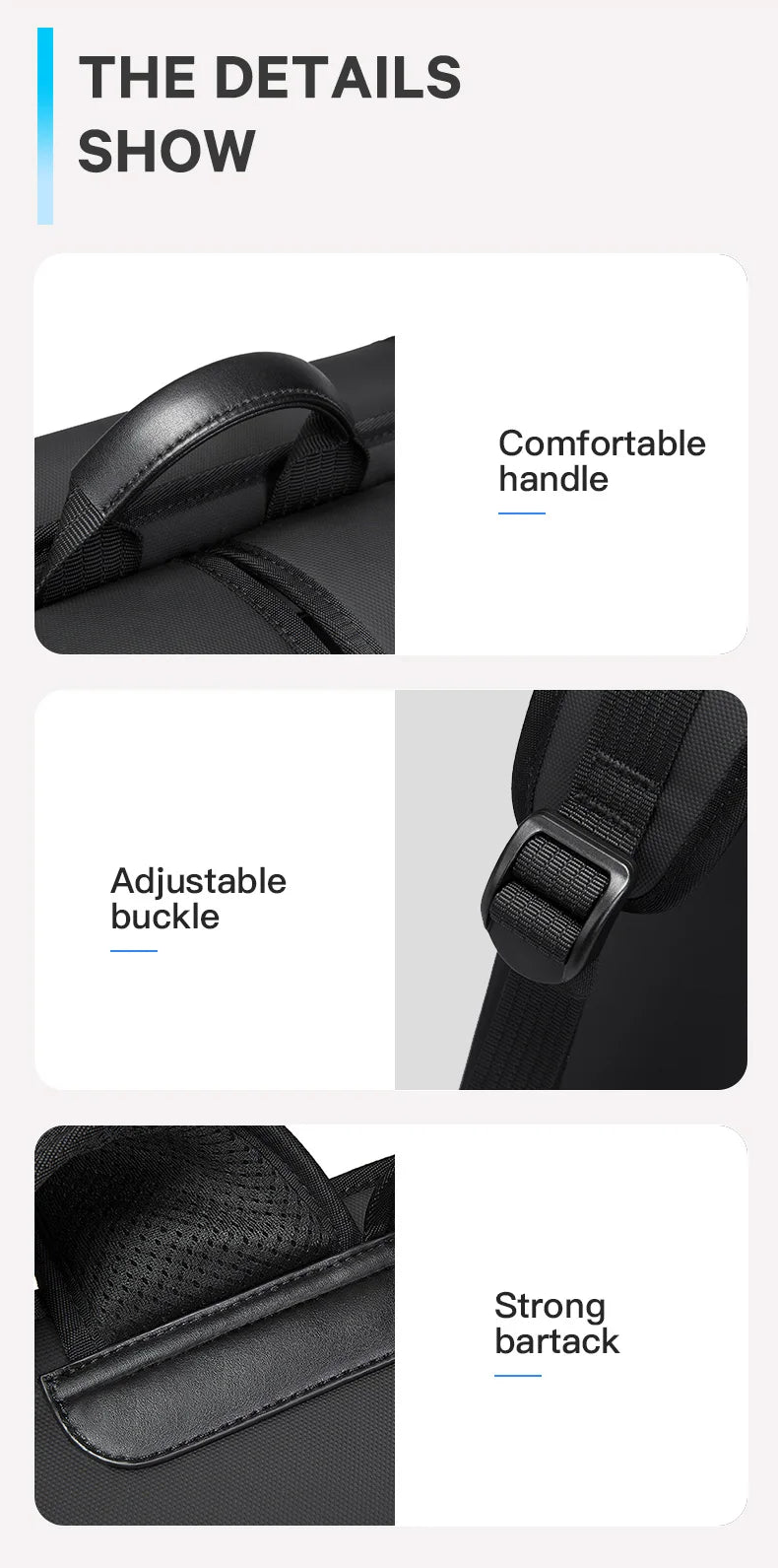 Mochila bange Backpacks Laptop Backpack Anti-theft Waterproof Scratch Prevention School Backpacks Men Business Travel Bag