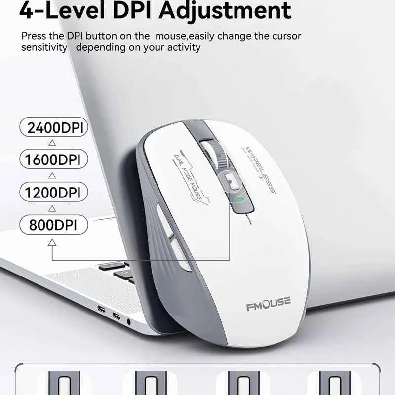 Xiaomi M303L Bluetooth Wireless Mouse 2.4G Dual Mode 1600 DPI Silent Tablet Notebook PC Office Portable Mouse For Android ios