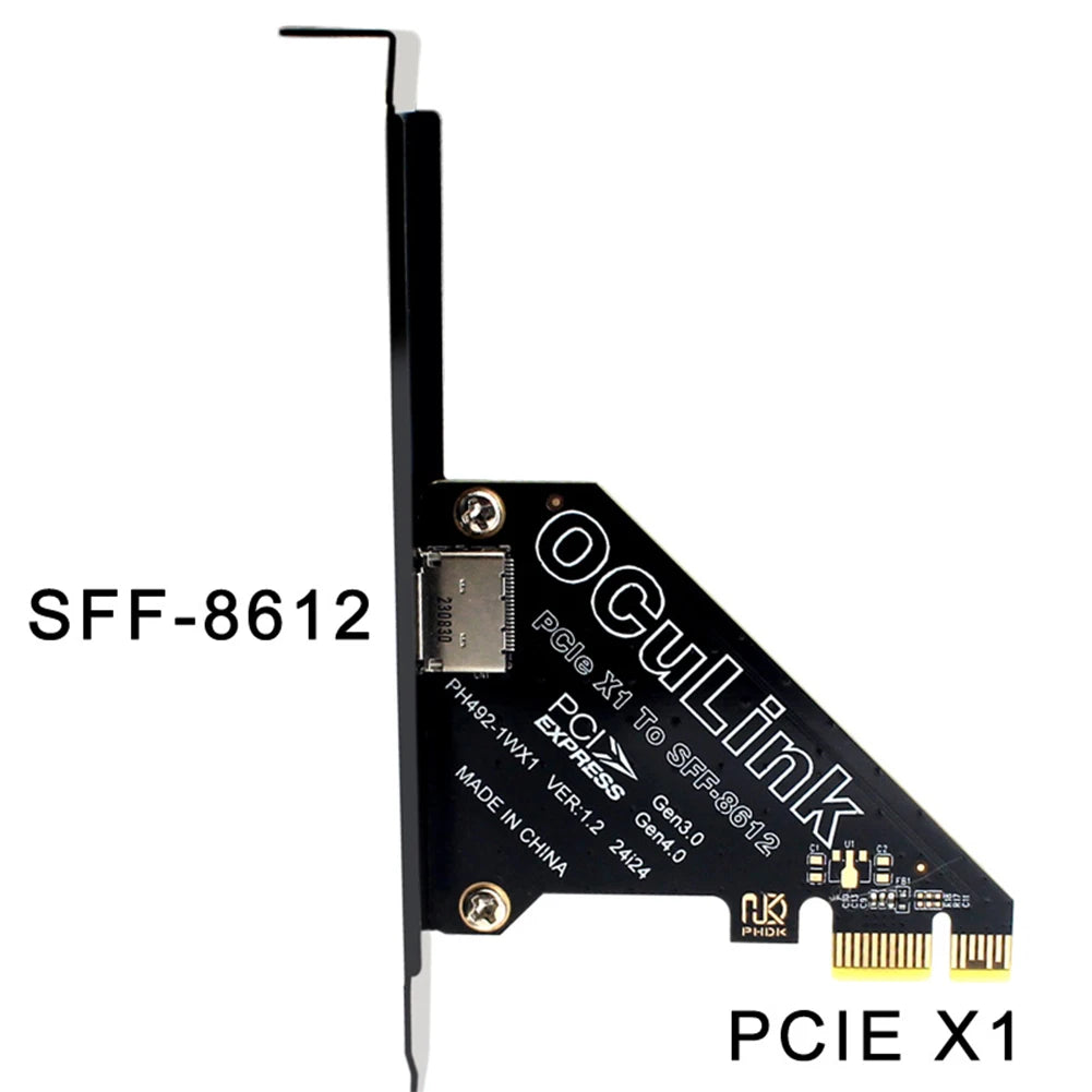 PCIe to SFF-8611/8612 Oculink Adapter Card