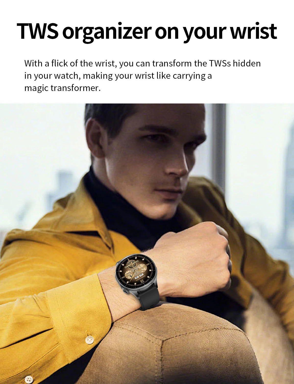 2026 new 2-In-1 TWS Headset Smart Watch 1.43