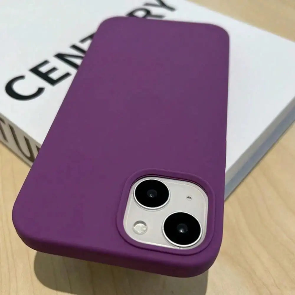 Silicone phone case, soft protective case, shockproof design cover, suitable for iPhone 17/16/15/14/13/12/11 Pro Max Plus