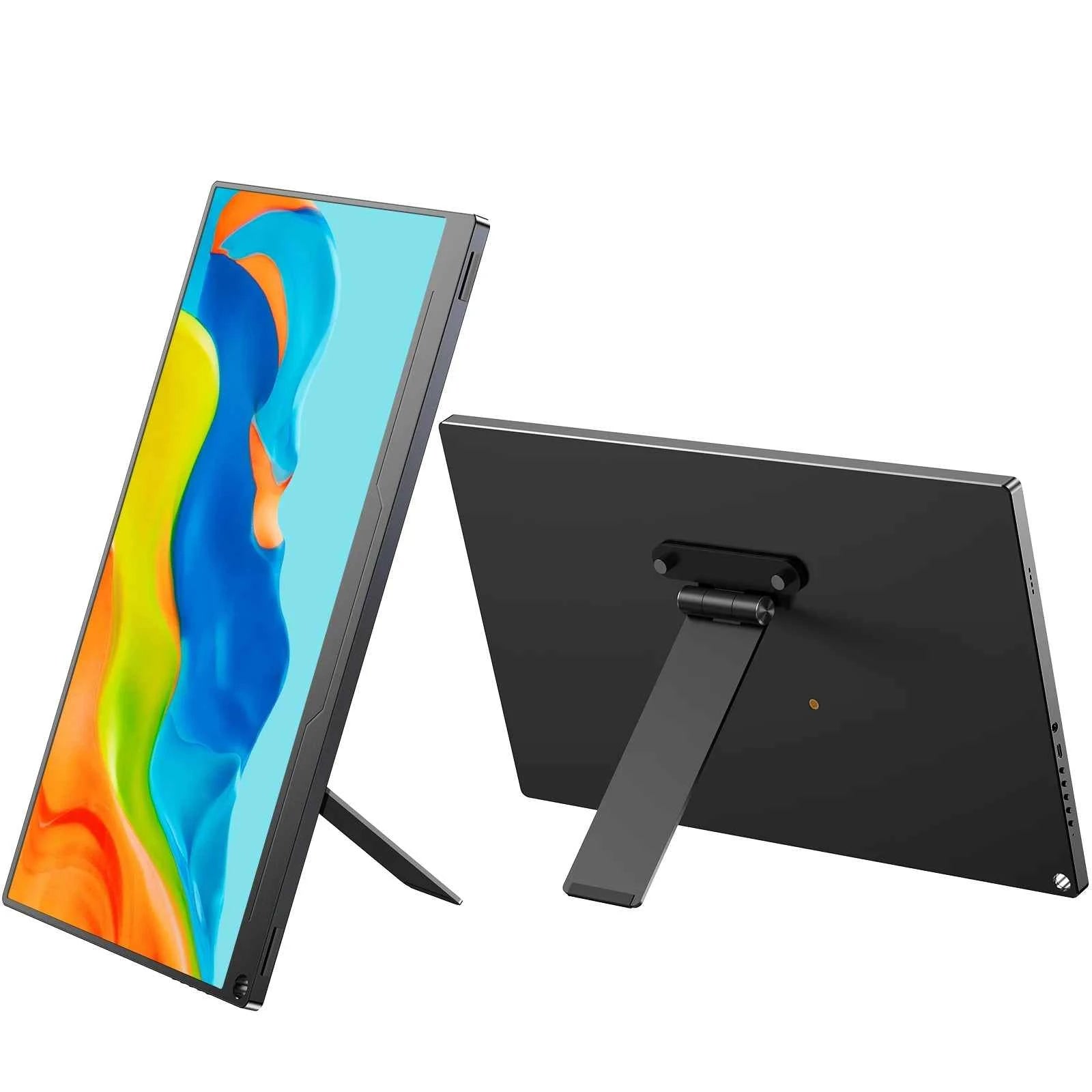 UPERFECT Portable VESA Monitor Stand with Hand Screw 7 to 17.3 inch Freestanding VESA Monitor Desk Mount With Swivel/Tilt/Rota