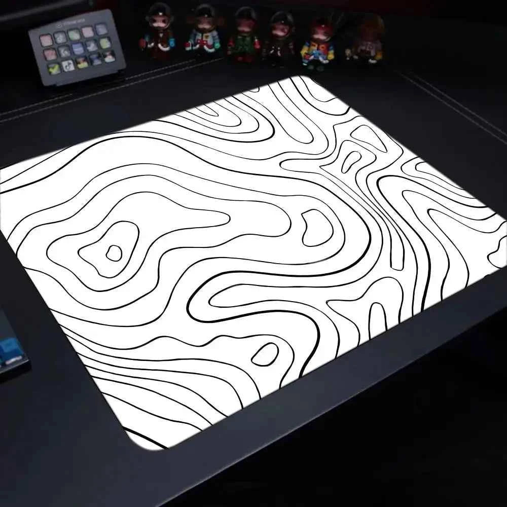 Fluid Mouse Pad 22X18 40X45 Square Computer Accessories Office Game Table Mats Rubber Anti-slip Mousepads Small Decor Desk Pads