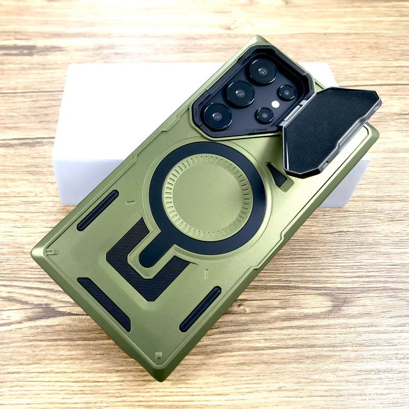 Shockproof Armor Case For Samsung Galaxy S26 S25 S24 S23 Ultra Plus FE A17 A56 A36 A16 A26 A15 A55 A35 5G Magsafe Charge Cover