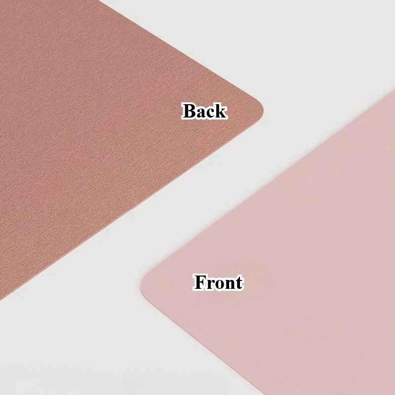 PU Leather Mouse Pads Desk Mat for Office Solid Color Gaming Waterproof Non-slip Computer Pad Keyboard Pads