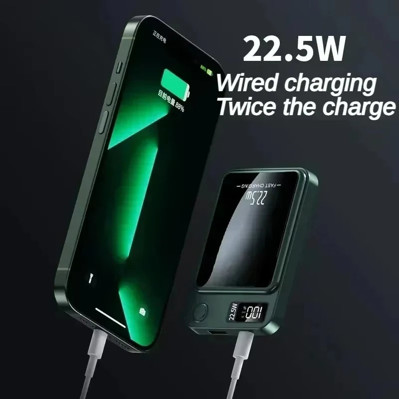 Magnetic Wireless Power Bank 200000mAh 22.5W Fast Charging External Battery Charger For Huawei Samsung iPhone PD 20W Powerbank