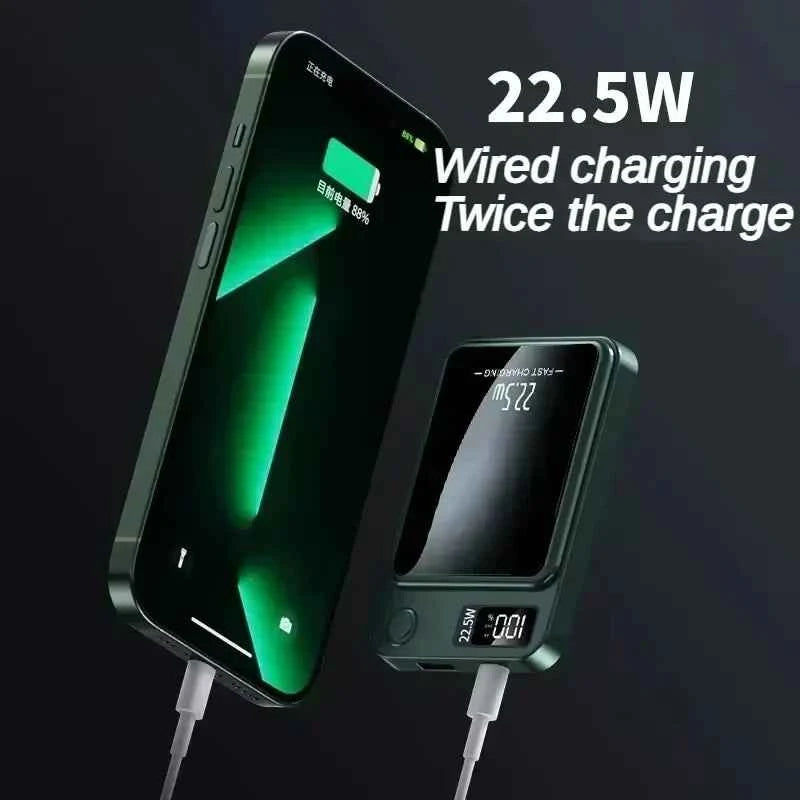 Magnetic Wireless Power Bank 200000mAh 22.5W Fast Charging External Battery Charger For Huawei Samsung iPhone PD 20W Powerbank