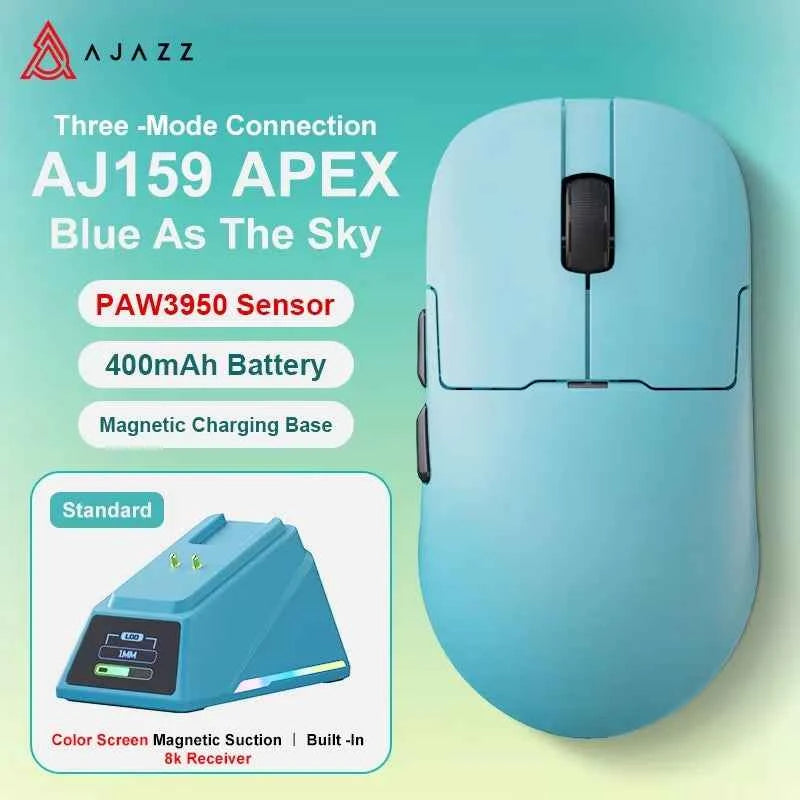 AJAZZ AJ159 APEX/AJ159PRO Wireless Gamer Mouse with RGB Magnetic Charging Base Lightweight  for PC Laptop