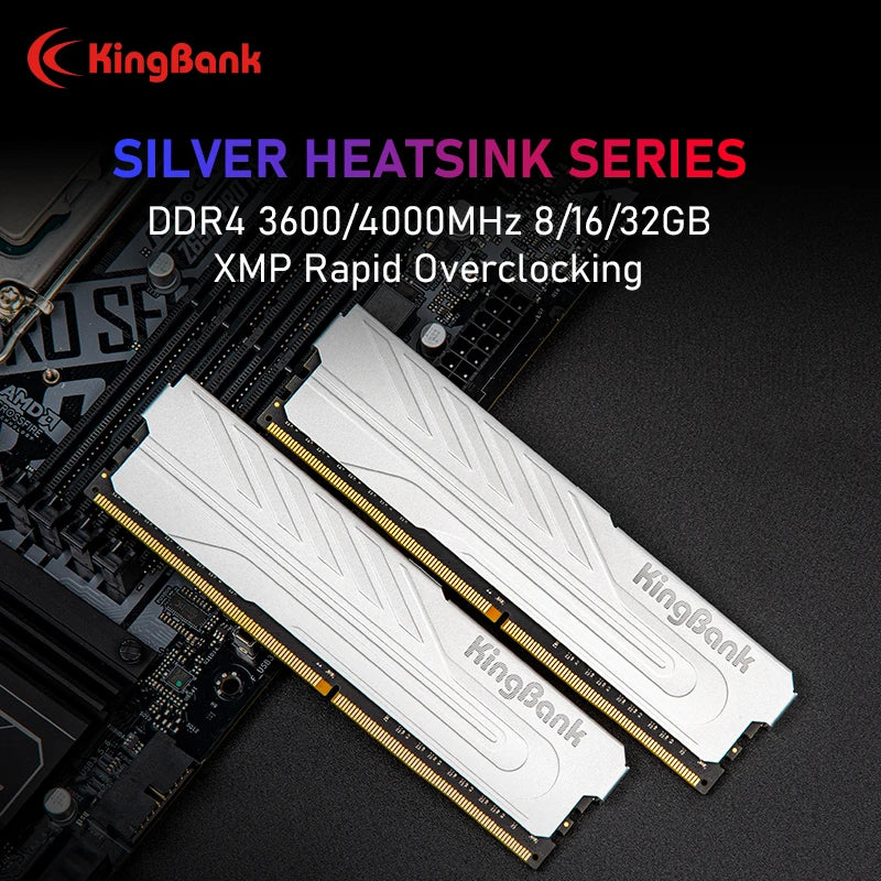 KingBank Memory DDR4 8GB 16GB 32GB 3600MHZ 4000MHZ XMP 8GBx2 16GBx2 32GB ram UDIMM Desktop Internal Memory Dual-channel for PC - WinSupport Tech