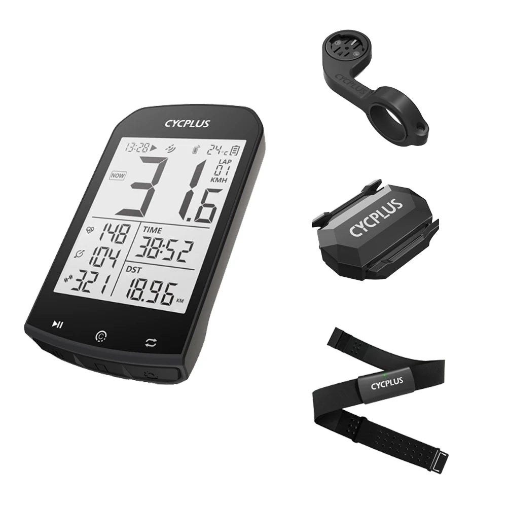 CYCPLUS M1+Z1 Cycling GPS Wireless Bike Computer With BLE 5.0/ANT+ with 2.9