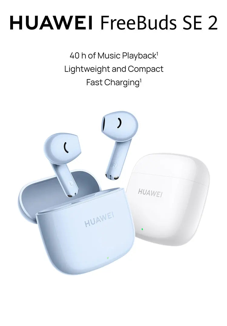 HUAWEI FreeBuds SE 2 40-Hour Battery Life 3 Hours of Music Playback on a 10-Minute Charge IP54 Bluetooth 5.3