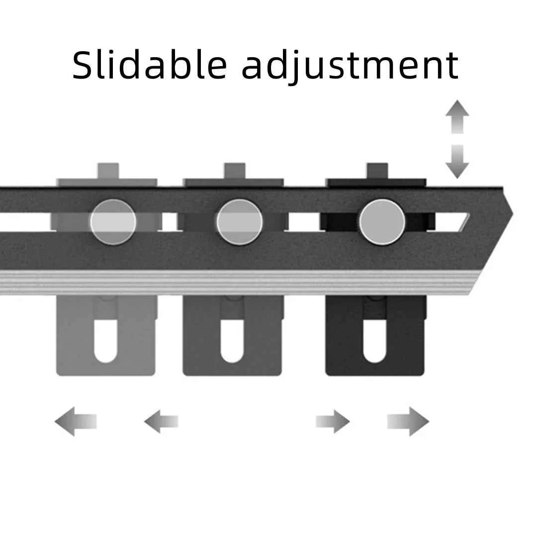 Computer Graphics Card/GPU Bracket, ARGB, Made Of Aluminum Alloy Material, Horizontally Installed, And Adjustable By Sliding.