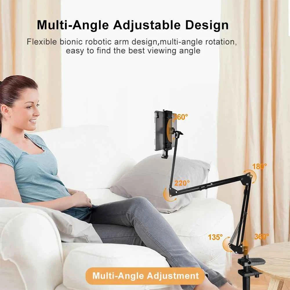 Tablet Stand Holder for Bed Rotatable Phone Stand for 4-12.9