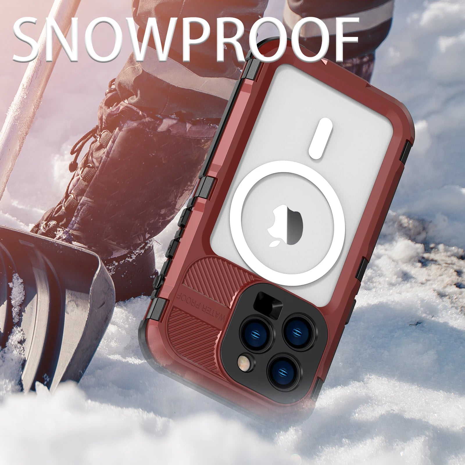 Heavy Duty Aluminum Metal IP68 Waterproof Case For iPhone 14 Plus 15 Pro Max Diving Swim Military Shockproof Magnetic Cover