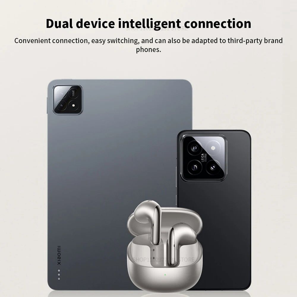 Original Xiaomi Buds 5 Earphone TWS AI Active Noise Cancelling HiFi Wireless Bluetooth Sound Recording Headphone Lossless Audio