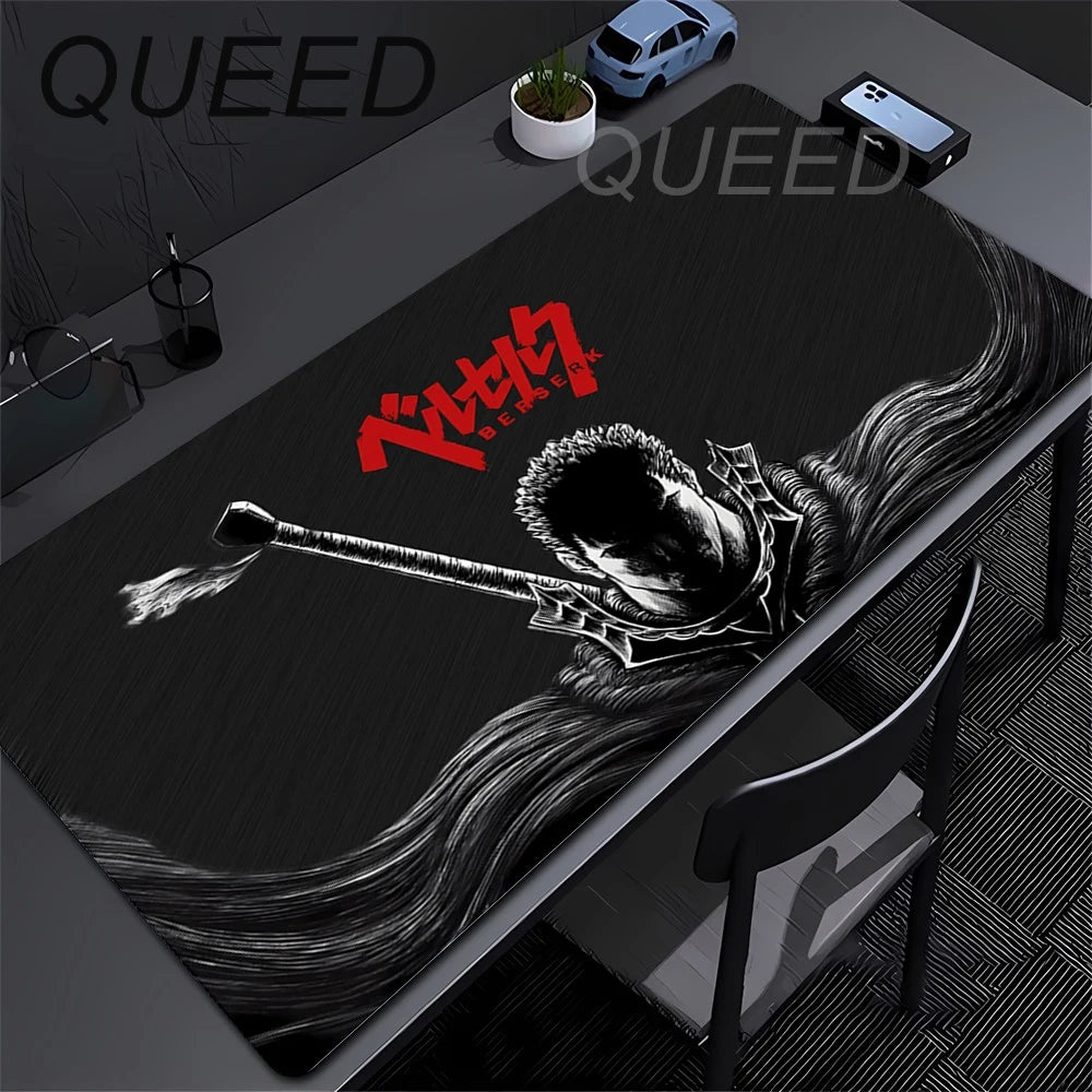 Guts sword in berserk Mouse Pad Gaming Mousepad Pc Accessories Keyboard Mat Desk Protector Mats Anime Berserk Speed Mouse Pads