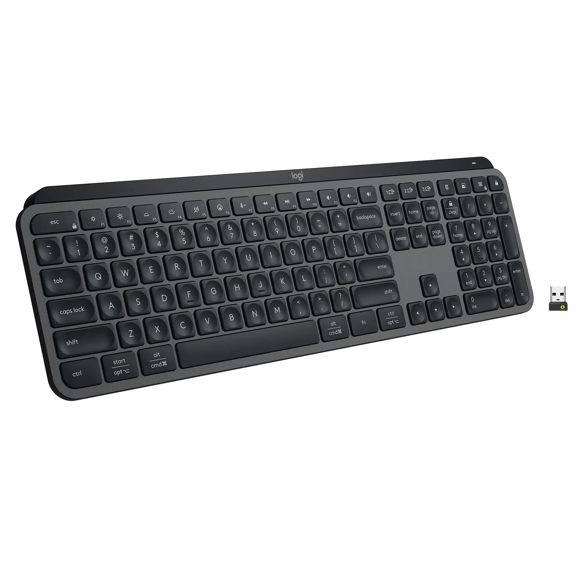 New Logitech MX Keys S Wireless Keyboard Low Profile, Backlighting Bluetooth USB C Rechargeable for Windows Programmable Keys