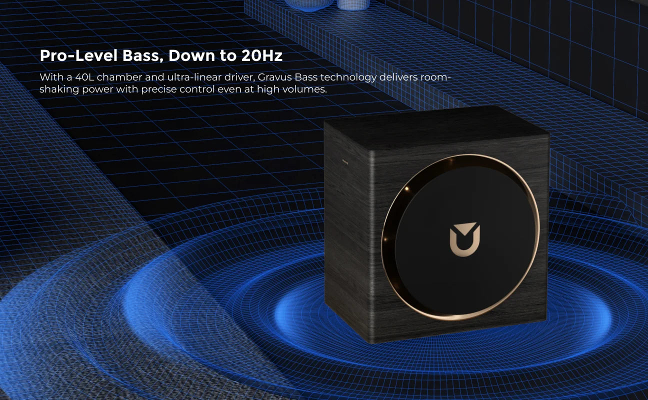 ULTIMEA 980W 7.1.4 Soundbar with Dolby Atmos&APP Control, 10