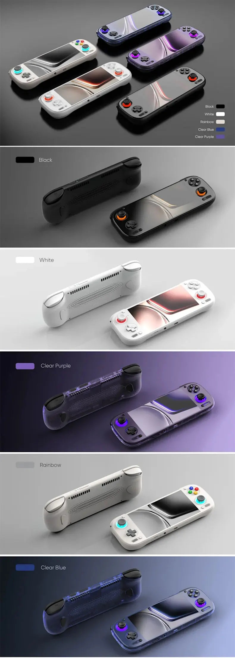AYN Odin 3 Game Console 6'' 1080P 120Hz AMOLED Screen Handheld With 8000mAh Hall-Effect Joystick/Trigger Handheld Game Console