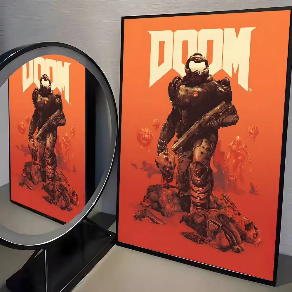 Cool Movie D-Doom Poster Art HD Canvas Advanced Aesthetic Printing Paper Wall Art for Living Room Home Decor