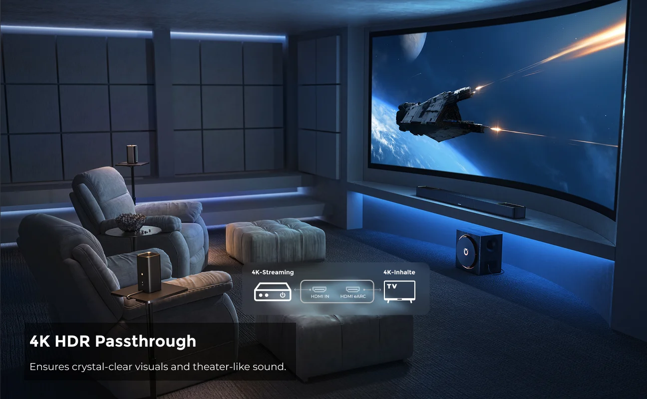 ULTIMEA 980W 7.1.4 Soundbar with Dolby Atmos&APP Control, 10