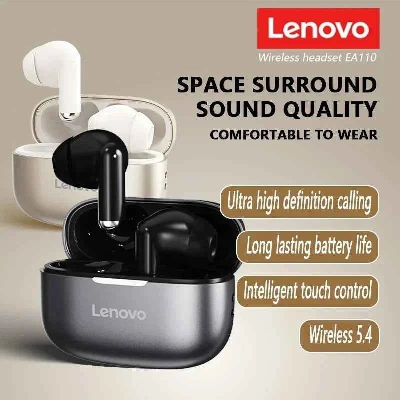 Lenovo EA110 TWS Gaming Earphone ENC High-definition Calling Bluetooth Headphones Noise Reduction 200mAh HD Voice Sports Earbuds