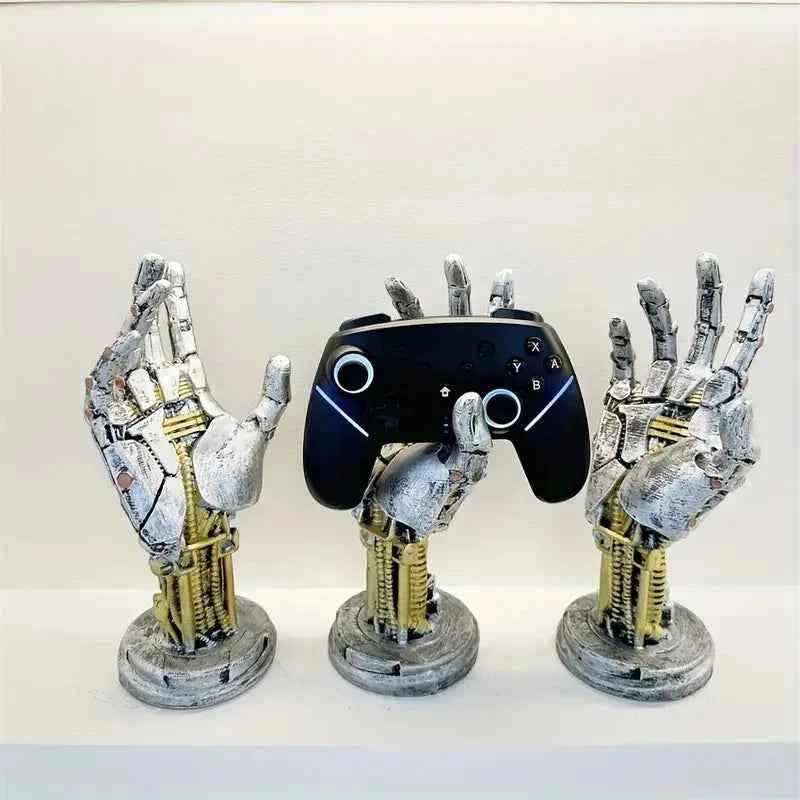 Futuristic Sci-fi Style Robotic Arm Decoration Gamepad Holder Boy Desk Cool Sense of Technology Ornament Key Jewelry Organizer