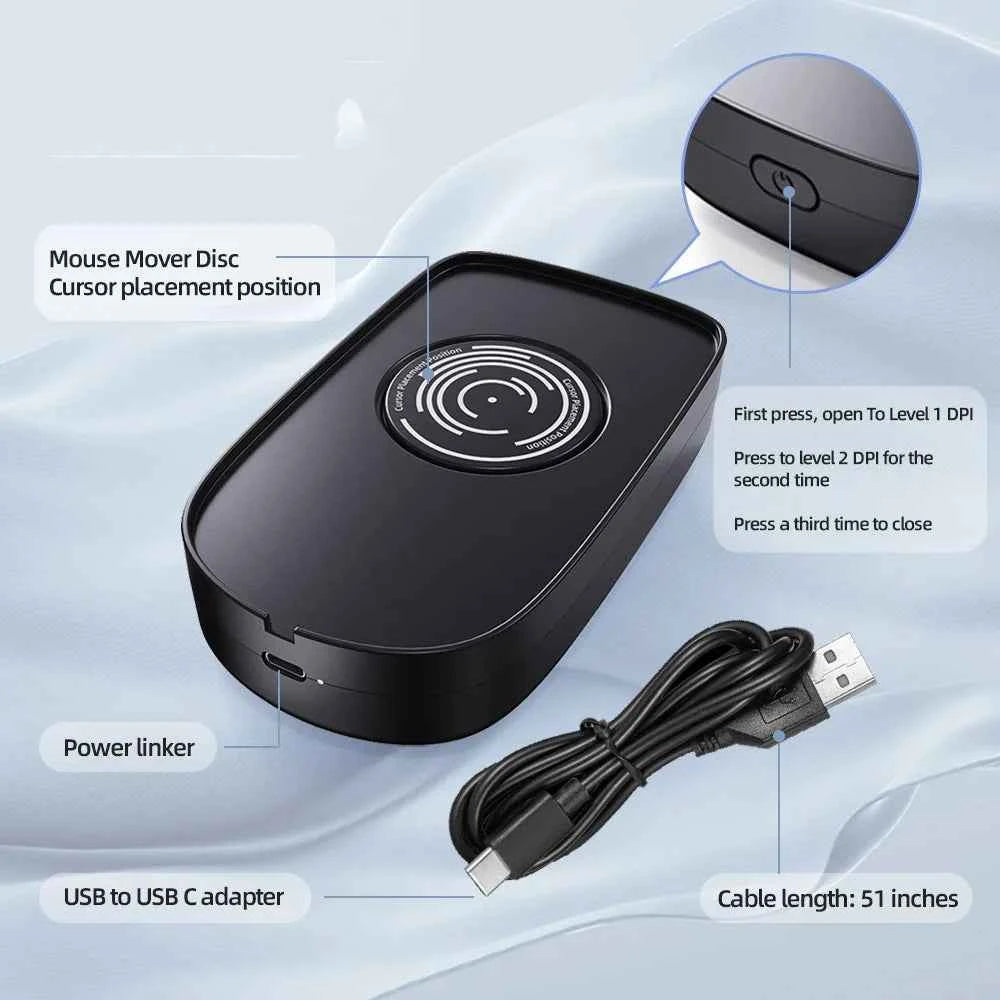 Mouse Jiggler Virtual Mouse Anti-sleep Automatic Movement To Prevent Computer Lock Screen Mouse Electronic Artifact Mouse Mover