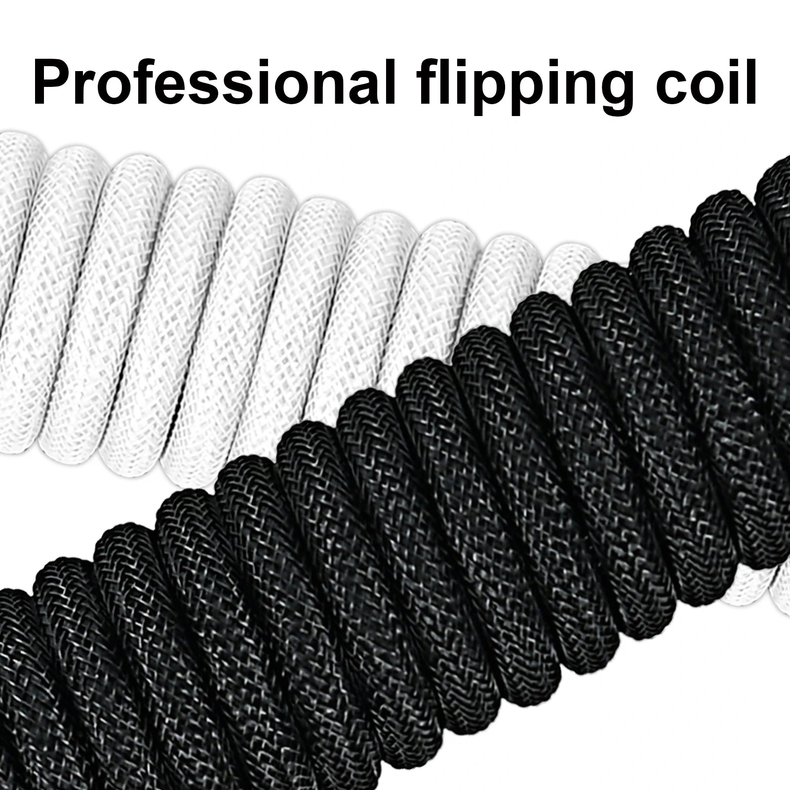 USB Type C Mechanical Keyboard Coiled Cable Hardware Linker Usb GX16 Aviation Mechanical Cable Spiral Gaming Usb Keyboard Cable