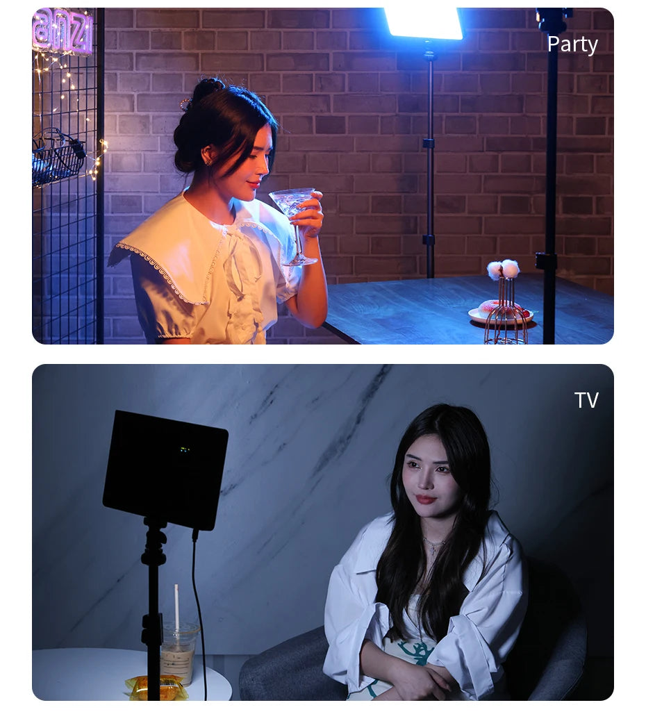 Ulanzi LT003 LED Video Light RGB Panel Light 2500-9000K CRI 95+ 8000mAh Fill Light for Live-streaming Video Tiktok Youtube
