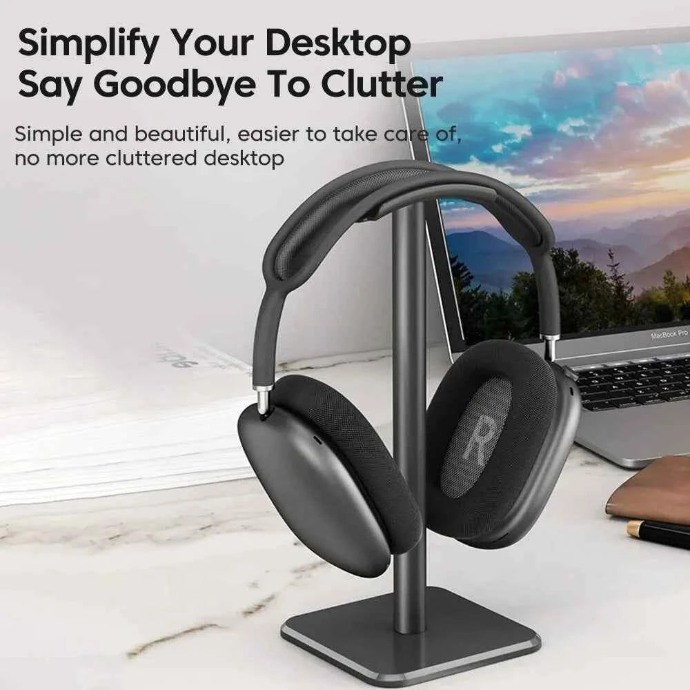 Universal Headphone Stand Aluminuim Alloy Headset Holder for Gaming Earphone Desktop Headphones Support Holder