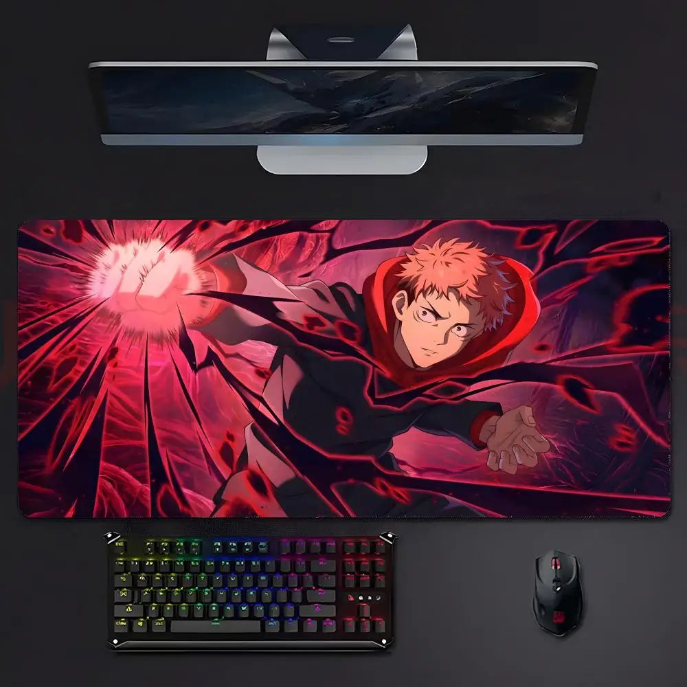 anime supernatural J-Jujutsu K-Kaisen Mouse Pad Mousepad Large Gaming LockEdge Thickened PC Table Desk Mat