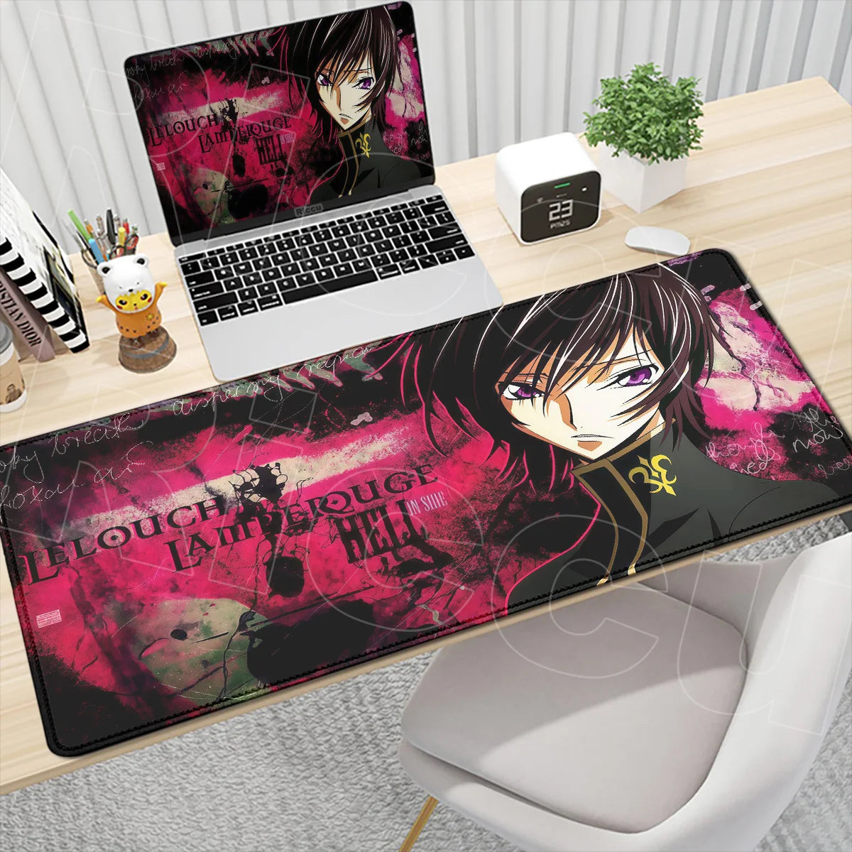 Code Geass Desk Mouse Pad XXL HD Printing Laptop Keyboard Mat Table Protector Carpet PC Gaming Accessories Lelouch CC Pretty Rug