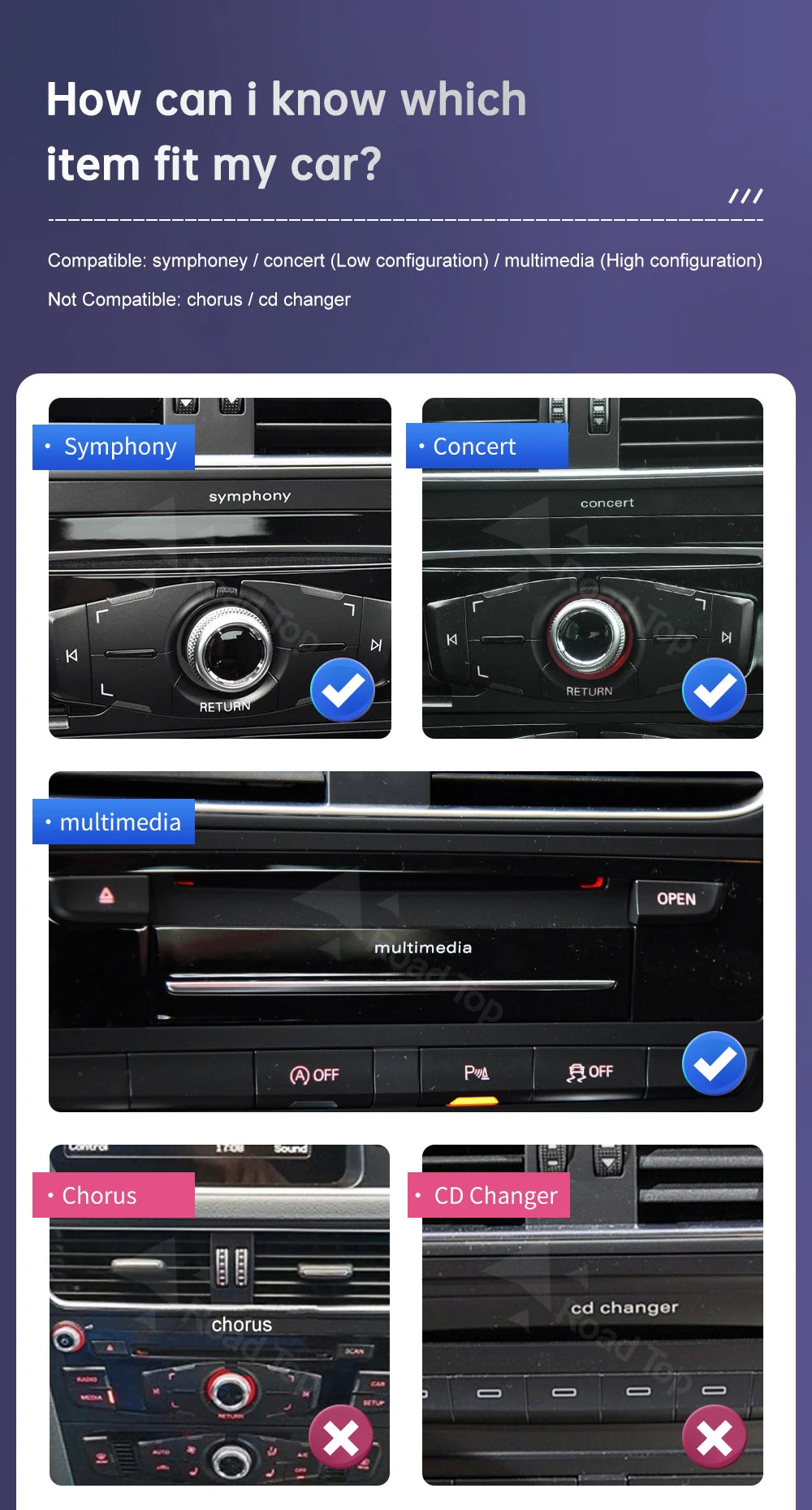 Road Top Radio Multimedia Linux Touch Screen For Audi A5 2008-2016 Wireless CarPlay Android Auto Airplay Car Player Function