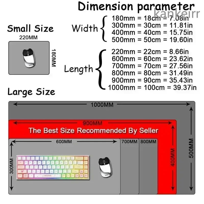 XXL Anime Girl Mouse Pad Black White Mousepad Large Gaming Keyboard Pads Office Pc Accessories Desk Mat PC Cabinet Mats Rug