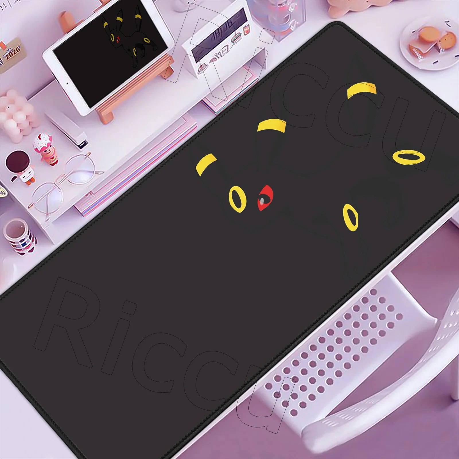 P-Pokemons Sylveon Eevee Mousepad Mouse Pad Large Gamer XXL Pc Keyboard Desk Mouse Mat Carpet Rubber Tapis Souris Gaming Notbook