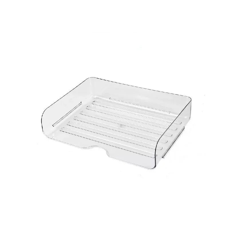 Transparent document storage rack, desktop storage rack, office book table storage box, organizer box