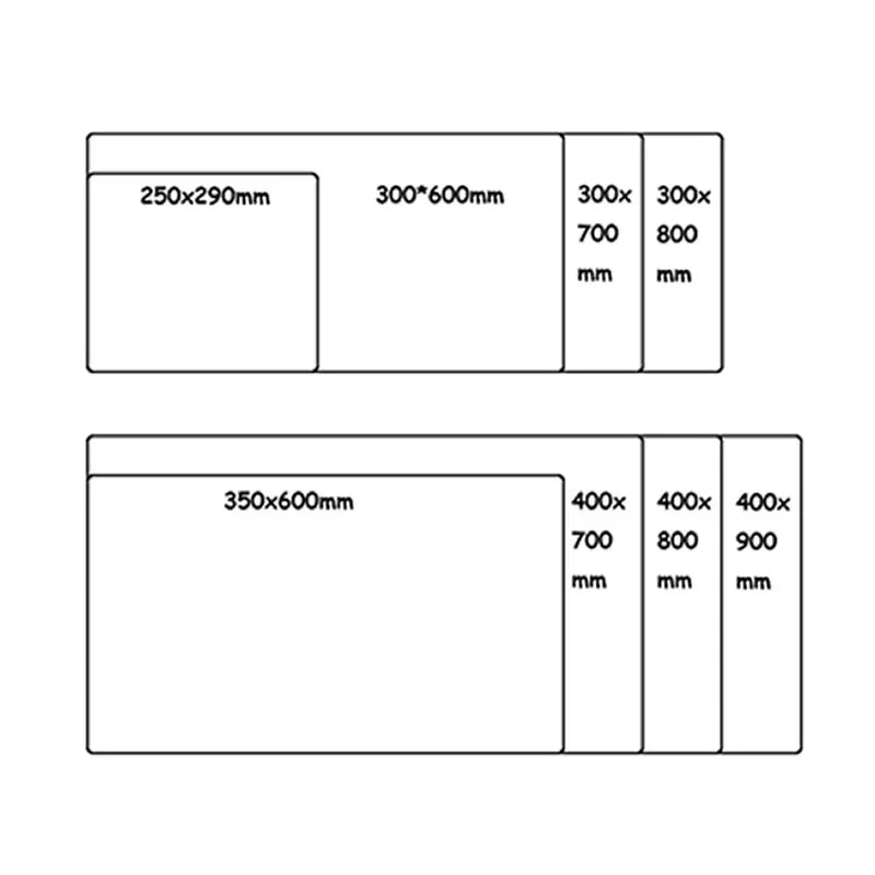 Samurai Warrior Mouse Pad Gamer Computer Accessories Keyboard Table Mat Black Mousepad Company Gaming Laptop Desk Accessory Pc - WinSupport Tech