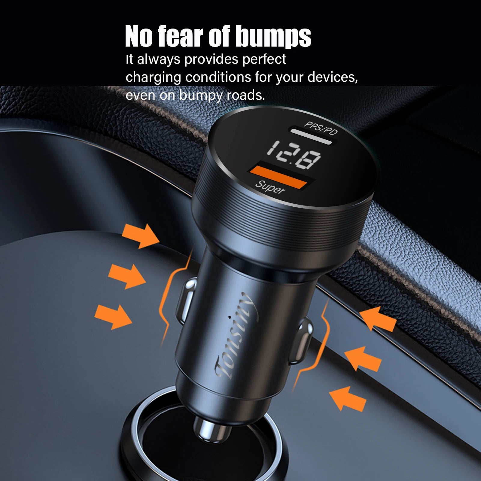 For Oneplus car charger 80W,SuperVooc car charger for OPPO,for realme car adapter superdart,for oneplus 12 10T auto charger warp