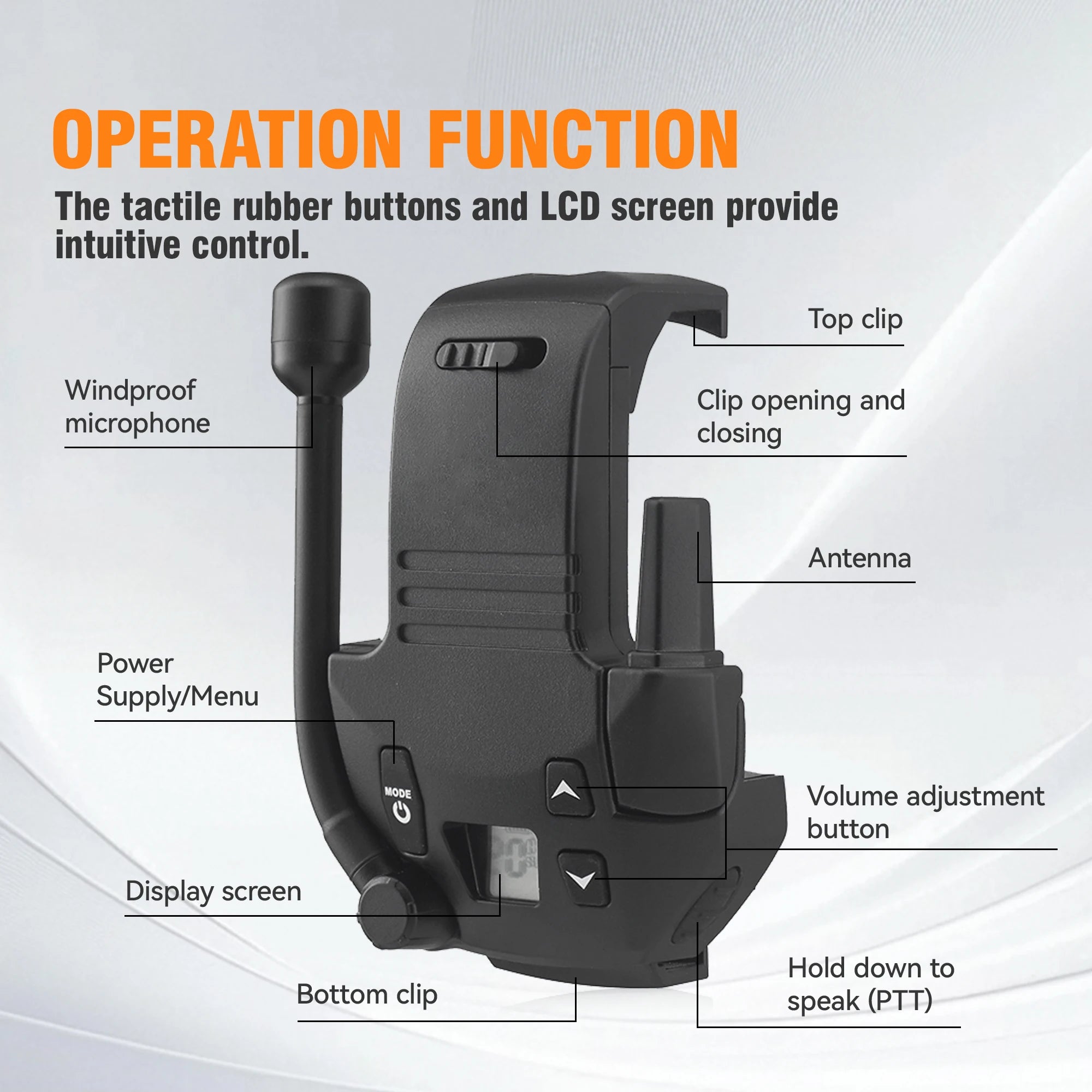 Tactical Headphones High Sensitivity Clear Call Military Headset for Shooting Communication Water Resistant Noise Reduction