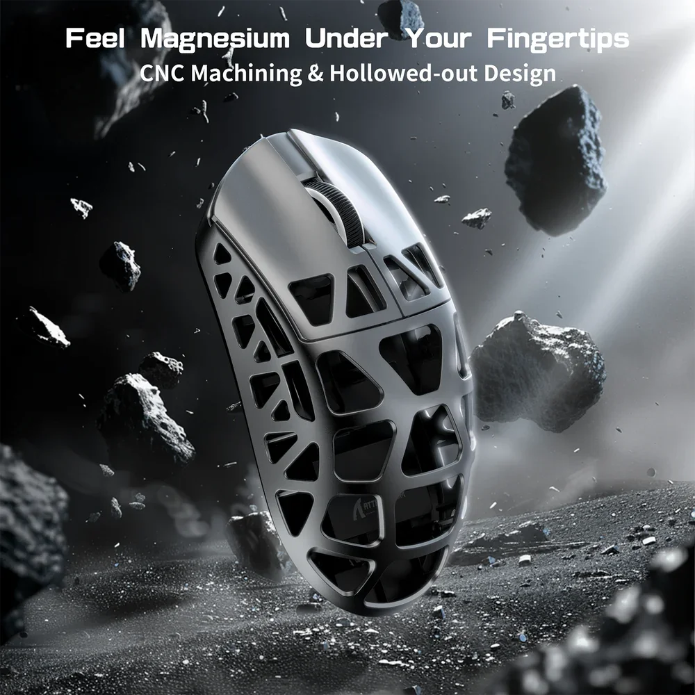 ATTACK SHARK R3 Magnesium Alloy Gaming Mouse 8K SUPERLIGHT 8000Hz 6 Adjustable DPI up to 26000 PAW3395 BT/2.4G Wireless/Wired - WinSupport Tech