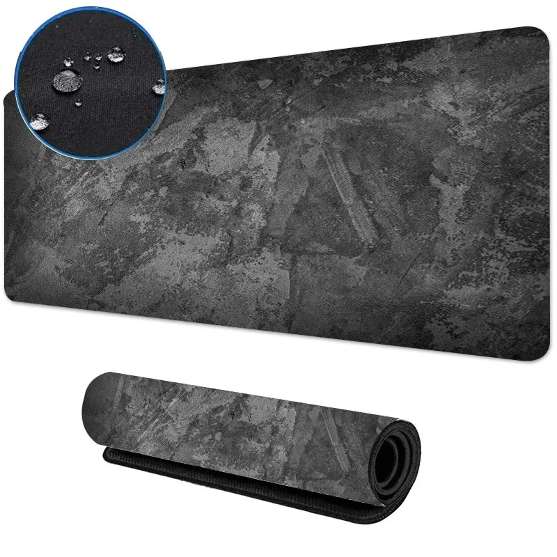 900x400 Gray Textured Tarpaulin Mouse Pad Waterproof Mat Gaming Accessories Control MousePad Gamer Water Proof Cloth Desk Mat