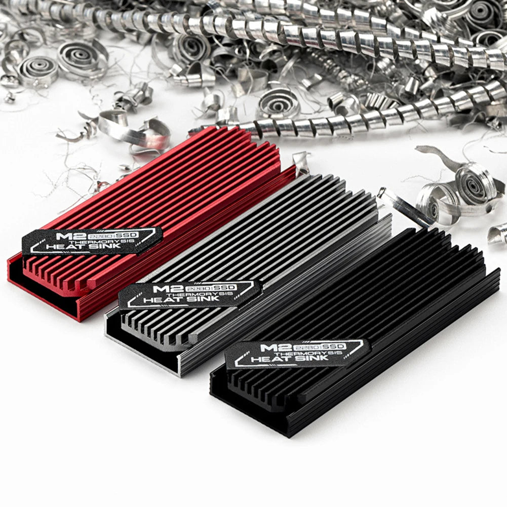 M.2 NVME 2280 Solid State Hard Disk Radiator Aluminum M.2 SSD Heat Sink M.2 SSD Cooler With Thermal Pad For PS5 Desktop PC