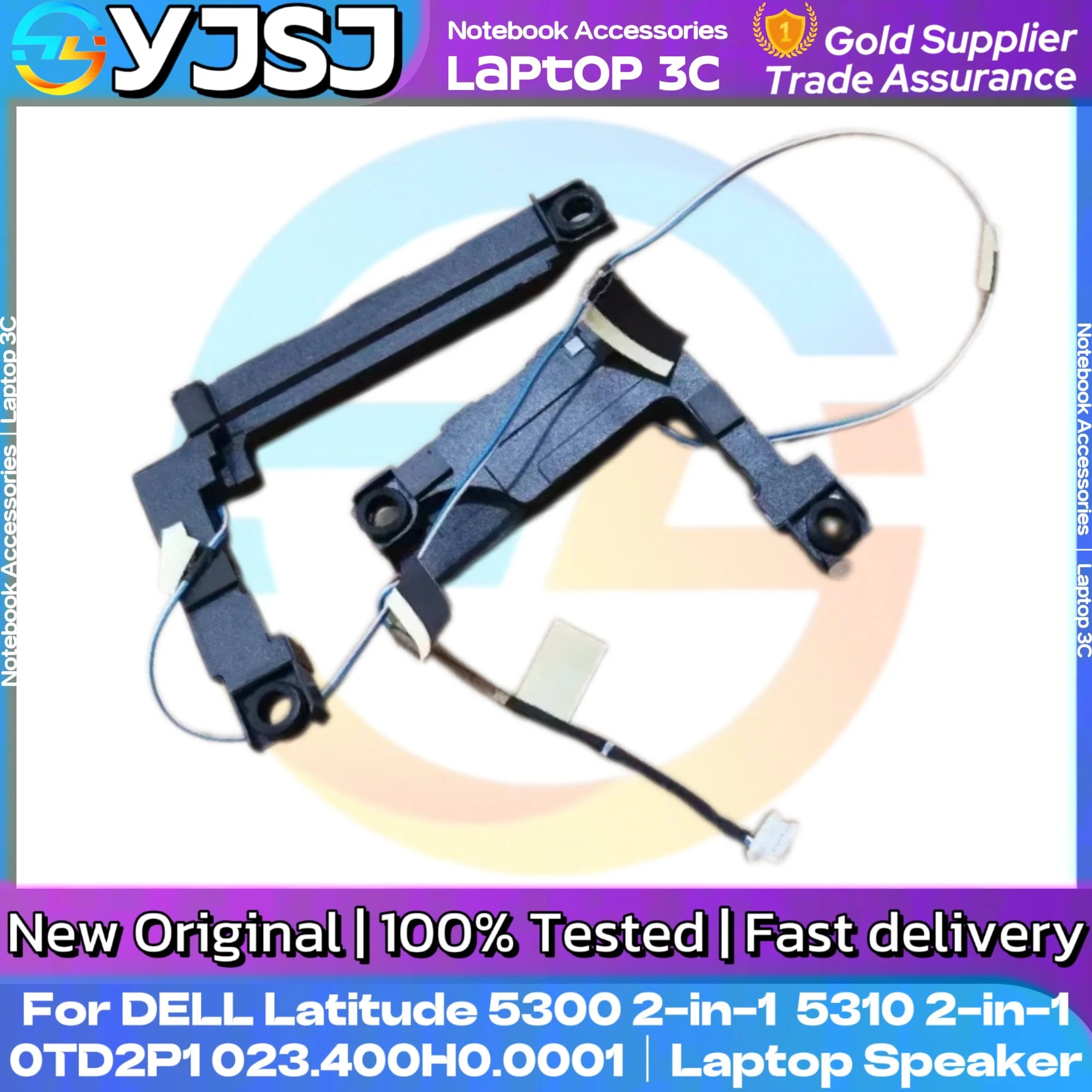 NEW GENUINE Original Laptop Speaker for DELL Latitude 5300 2in1 5310 2-in-1 built-in Speaker 0TD2P1 023.400H0.0001