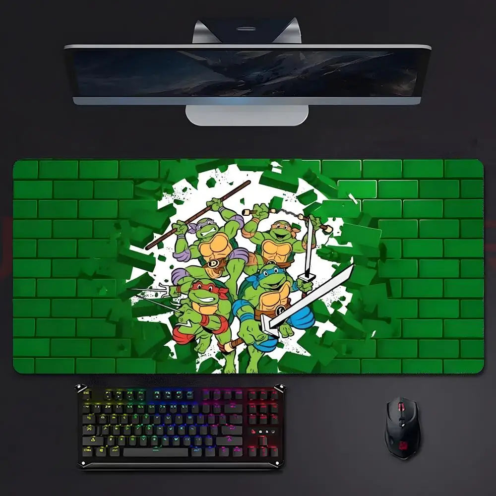anime classic Teenage M-Mutant N-Ninja Turtles TMNT Mouse Pad Mousepad Large Gaming LockEdge Thickened PC Table Desk Mat