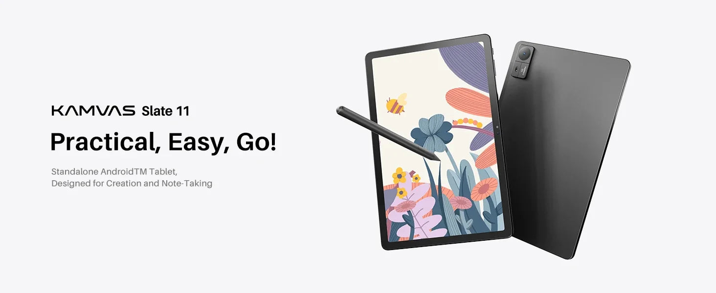 Huion Tablet Kamvas Slate 10/11/13 Android 14 Note Pad Portable Graphics Tablet 10-13 Inch, Bluetooth WIFI Wireless Connection