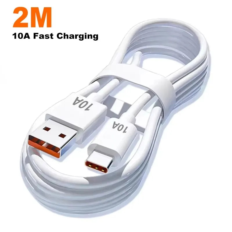 5 IN 1 GaN Desktop Charger For iPhone17 16Pro Laptop Samsung 240W Fast Charging Adapter 10A USB To Type-C Cable 3PD 2USB Charger