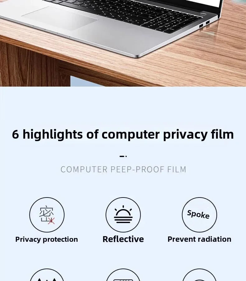 For Lenovo Yoga Slim 9i 7i /Pro 7 14ASP9 Laptop Privacy Protection Film Slim 7 15ILL9 Computer Screen Anti-Visit Slim 9 14ILL10